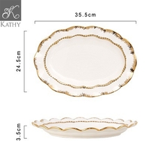 [SALE] GOLDEN Đĩa oval 30cm 5589OVAL