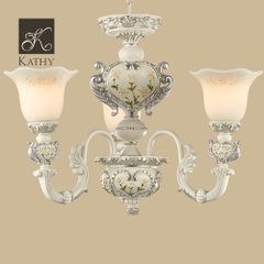 VINTAGE Đèn chandellier trắng 2021