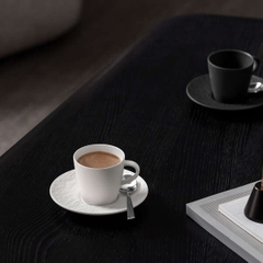 VB Manufacture Rock blanc Đĩa lót chén màu trắng 12cm đến từ thương hiệu Villeroy & Boch sản xuất tại Đức 1042401430