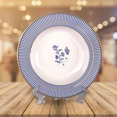 BLUE ROSE Đĩa phẳng tròn 8.5" 21cm gốm sứ cao cấp 5874DT