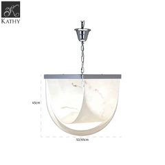 Colbey Đèn treo marble look (Silver) 1HL0102