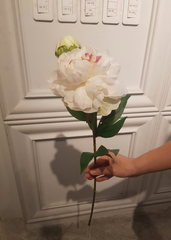 FLOWER Hoa mẫu đơn giấy trắng phù hợp decor trang trí nhà cửa 6867