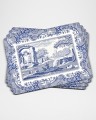 PM SPODE BLUE ITALIAN Set 6 tấm khăn lót bàn ăn thương hiệu Portmeirion Vương Quốc Anh  X0010568337