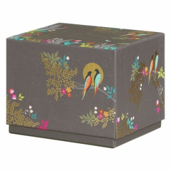 PM Sara Miller Chelsea Cốc cao màu xám đen 344ml mạ vàng 22ct thương hiệu Portmerion Anh Quốc  SMCDY78914-XG