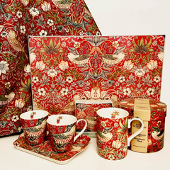 PM MORRIS & CO Strawberry Thief  Set đôi cốc kèm khay 180ml thuộc thương hiệu Portmeirion X0011658718