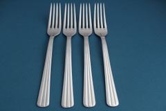 Silver Dĩa ăn bạc cán sọc 1324F