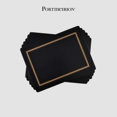 PM PIMPERNEL Set 6 tấm lót bàn ăn đen X0010568062