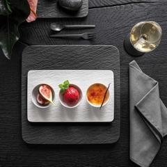 VB Manufacture Rock blanc Bát ăn đựng sốt màu trắng nhỏ Villeroy&Boch nhập khẩu từ Đức  1042403932