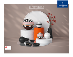 [SET QUÀ TẶNG] VB ICONIC LA BOULE Bộ Bàn Ăn 5 Món Sứ 2 in 1 -Red Dot Design Award Chính Hãng Nhập Khẩu Đức