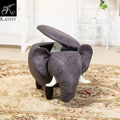 ELEPHANT Ghế voi màu ghi có nắp 6306G