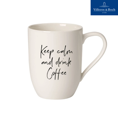 VB Statement Cốc chữ "Keep calm a.d. Coffee" 290ml sứ cao cấp Villeroy& Boch nhập khẩu tại Đức 1016219652