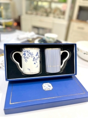 BLUE ROSE Bộ 2 cốc cao gốm sứ cao cấp 5874CC