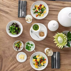 [SET QUÀ TẶNG] VB ICONIC LA BOULE Bộ Bàn Ăn 7 Món Sứ 2 in 1-Red Dot Design Award Chính Hãng Nhập Khẩu Đức