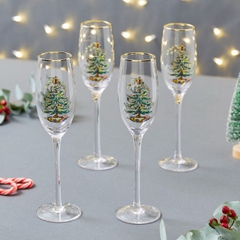 PM XMAS TREE Set 4 ly champagne Giáng Sinh XT5008-XP