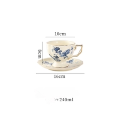 BLUE ORCHID Chén hoa xanh 240ml 5659