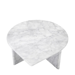 EICHHOLTZ Bàn cà phê Coffee Table Naples white carrera marble set of 3 113801