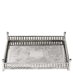 EICHHOLTZ Khay trang trí bằng Niken Tray Woodsford nickel finish 103282
