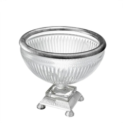 EICHHOLTZ Bát thủy tinh Bowl Burton silver plated 110435