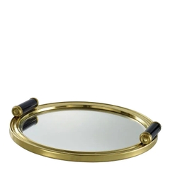 EICHHOLTZ Khay trang trí Tray Grimoldi polished brass 110498