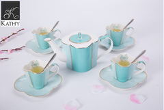 CLOVER Bộ trà chiều màu xanh 13 món 2466