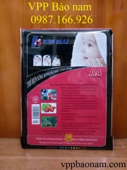 Giấy Couche 2 mặt bóng 260 Kim mai
