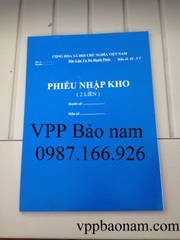 Phiếu Nhập kho 2 liên 60 tờ A4