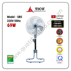 Quạt chân sàn SB5 - Công suất 69W - Sải cánh 450mm