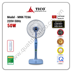Quạt cây điều khiển MNK-TC66 - Công suất 50W - Sải cánh 400mm