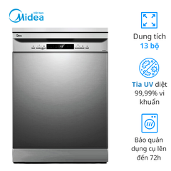 MÁY RỬA CHÉN ĐỘC LẬP MIDEA MDW13-7635QS