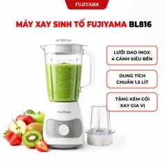 Máy Xay Sinh Tố Fujiyama BL816 Bộ 2 Cối Chính Hãng
