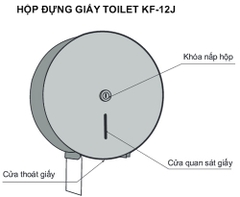 Hộp đựng giấy vệ sinh cuộn lớn Inax KF-12J