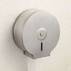 Hộp đựng giấy công nghiệp cuộn lớn safevn QM-118 (inox 304 mờ)