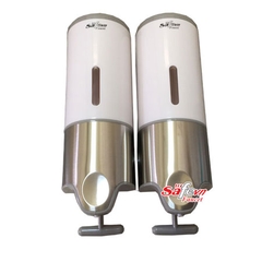 Hộp đựng nước rửa tay treo tường inox đôi 7102