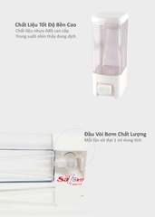 Hộp đựng nước rửa tay gắn tường nhựa đôi 7104