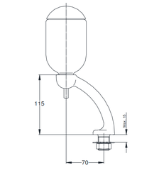 Hộp xịt xà phòng gắn chậu TOTO TS126AR