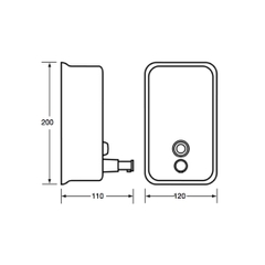 Hộp đựng xà phòng treo tường Miken MKH-818
