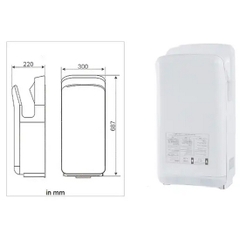 Máy sấy tay tự động Interhasa HSD-A1688 có chổi than
