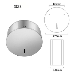 Hộp đựng giấy vệ sinh cuộn lớn Miken MK-1104B Inox 304 bóng