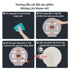 Hộp đựng giấy vệ sinh quận lớn SafeVN QM 116 (Dính tường)