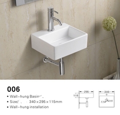 Chậu Rửa Mặt Treo Tường  :SF 006 B