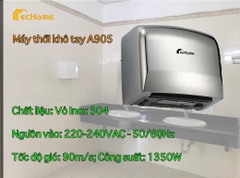 Máy sấy tay tự động Techome A905