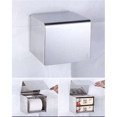 Hộp đựng giấy inox cuận nhỏ safevn QM 012