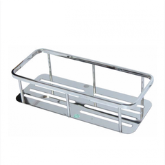 Kệ nhà tắm inox thẳng 1 tầng mờ