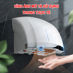 Máy sấy tay tự động cảm ứng giá rẻ SAFEVN B-901 - 1800W, sấy nóng/ lạnh, khô tay nhanh