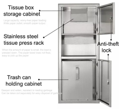 Hộp đựng giấy âm tường inox  interhasa-HSD-E 728