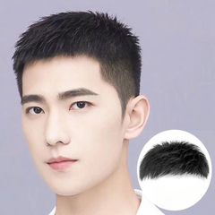 Tóc Giả Nam Che Hói - Kiểu Mulet Ngắn Bằng Tóc Thật | Wina