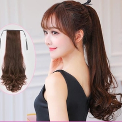 Tóc Cột Tơ Xoăn Đuôi 48cm Tơ Nhân Tạo D15