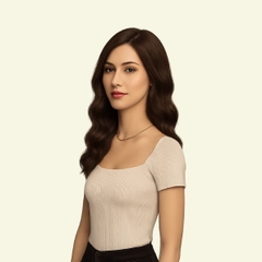 Tóc Giả Nữ Nguyên Đầu - Hai Mái Uốn Dợn Sóng Lớn Bằng Tóc Thật Dài | Wina