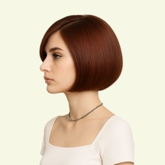 Tóc Giả Nữ Nguyên Đầu - Siêu Da Bằng Tóc Thật Dài 25cm Chải Ngôi 7/3 | Wina