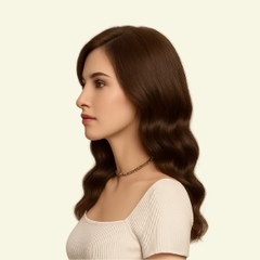 Tóc Giả Nữ Nguyên Đầu - Hai Mái Uốn Dợn Sóng Lớn Bằng Tóc Thật Dài | Wina